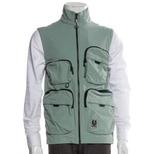 Belstaff Vest Tow Gilet Size Medium Tactical Utility New Sample Steel Green